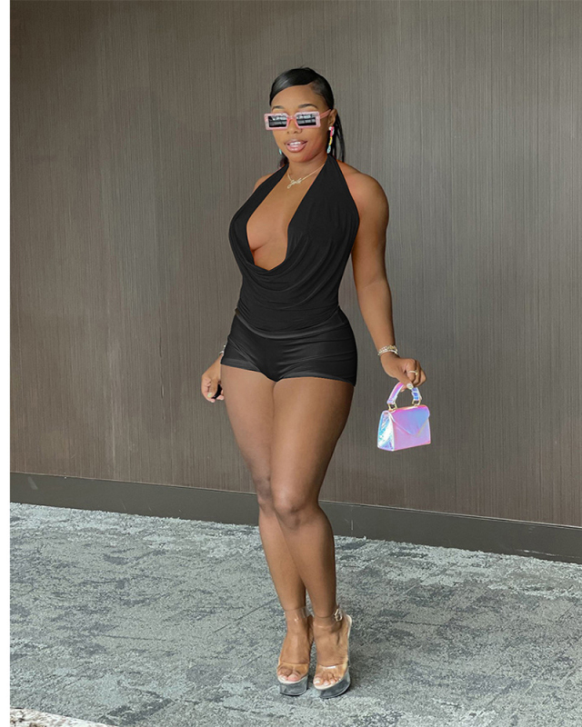 Women Solid Color Summer 2 Piece Short Set S-XXL
