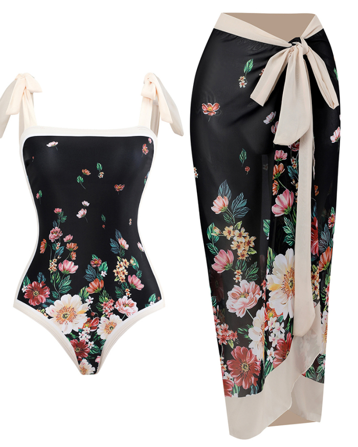 Women Retro Hot Spring Swimsuit Bathing Suit