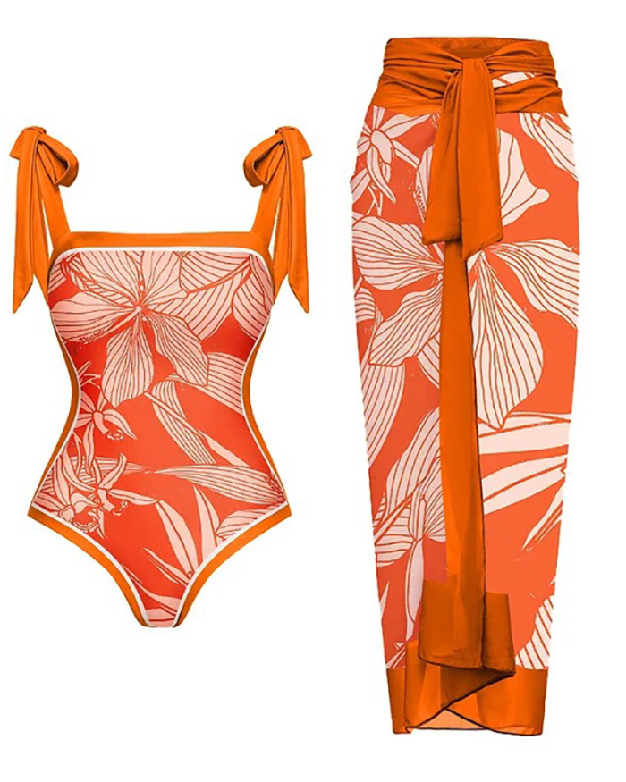 Women Retro Hot Spring Swimsuit Bathing Suit