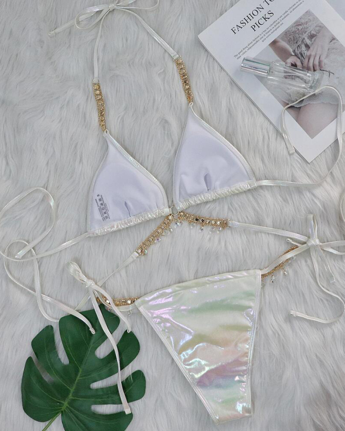 Diamond Sequin Women Bandage Bikini S-L
