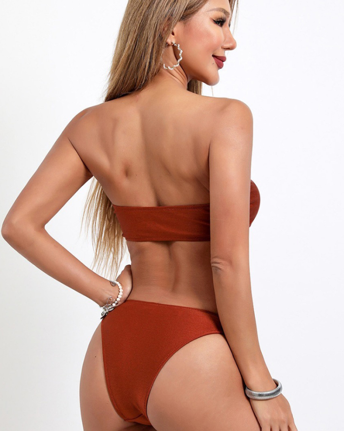 Strapless Women Cute Bikini Set S-XL