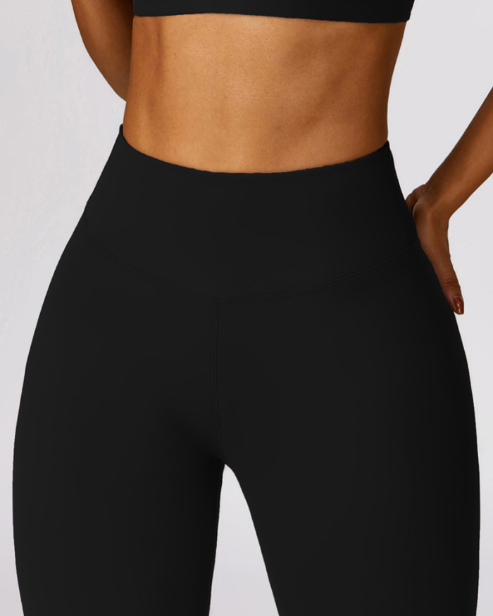 Quick Dry High Waist Slim Fitness Outdoor Running Pants S-XL