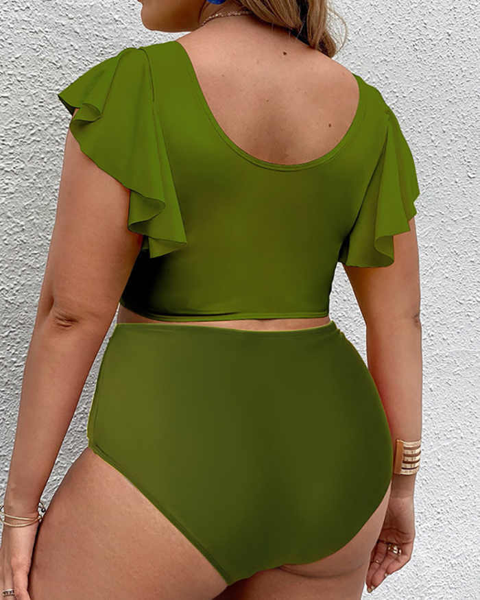 Plus Size Boho Tankini Set Women's Plus Size Swimwear L-4XL