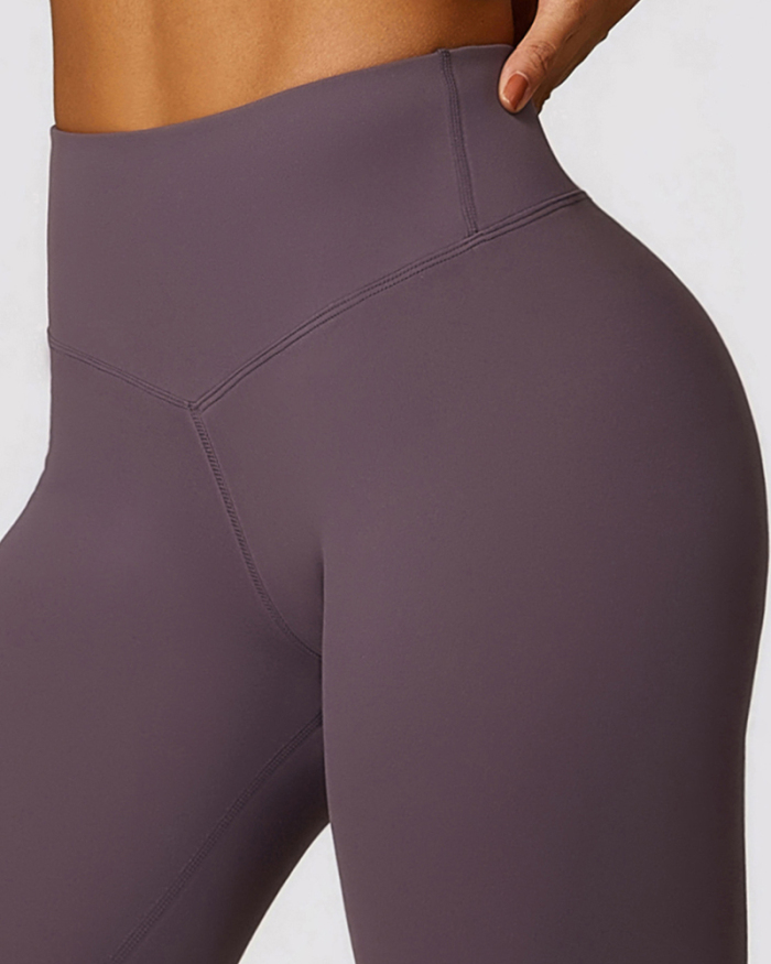 Quick Dry High Waist Slim Fitness Outdoor Running Pants S-XL
