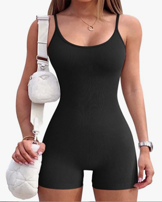 Sporty Sleeveless Women Slim Jumpsuit S-XL