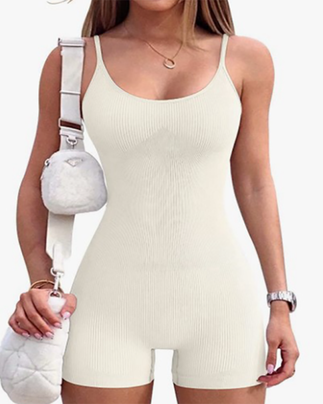 Sporty Sleeveless Women Slim Jumpsuit S-XL