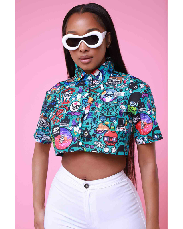 Printed Causal Short T Shirt S-XXL
