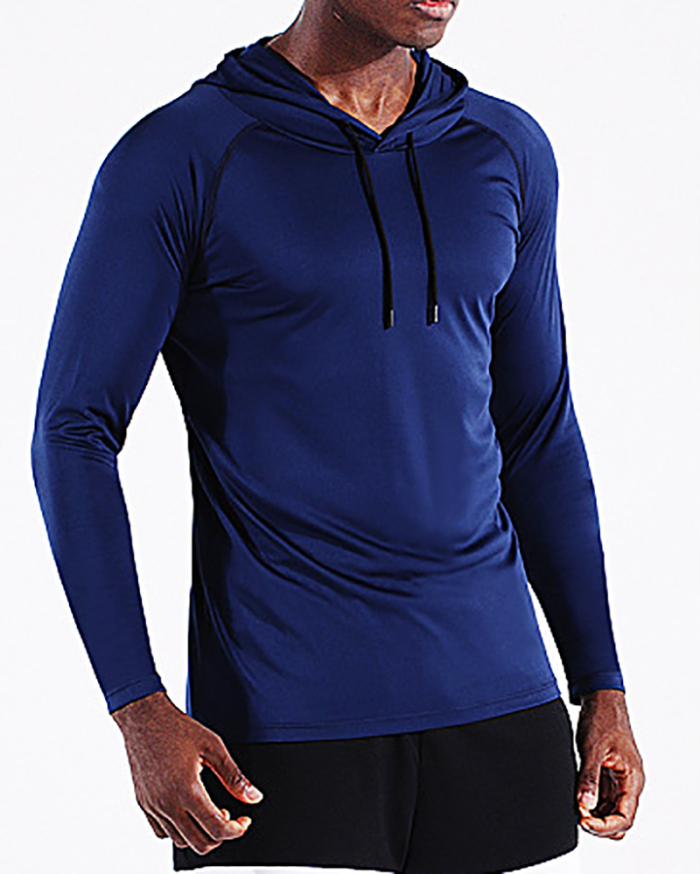 Men's Long Sleeve Quick Drying UPF 40+ Sun Protection Outdoor Hoodies Sweatshirts