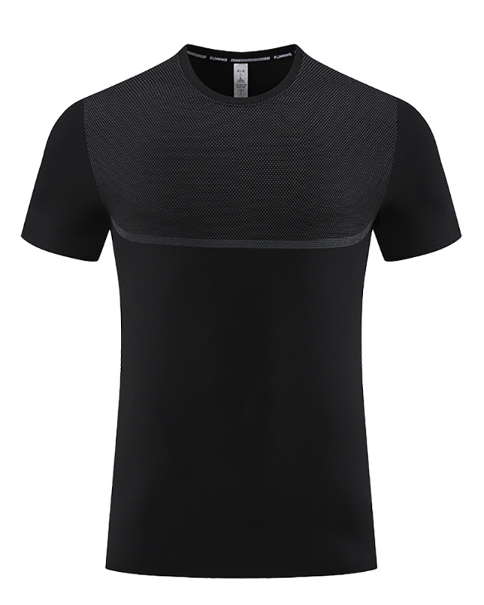 Quick Drying Short Sleeve Breathable Ice Cool Feeling Fitness T-shirt White Orange Gray Black M-3XL