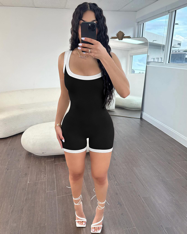 Sleeveless Women Summer Sporty Romper S-XL