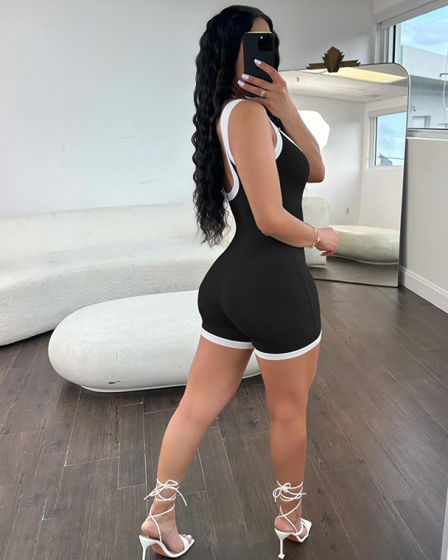 Sleeveless Women Summer Sporty Romper S-XL
