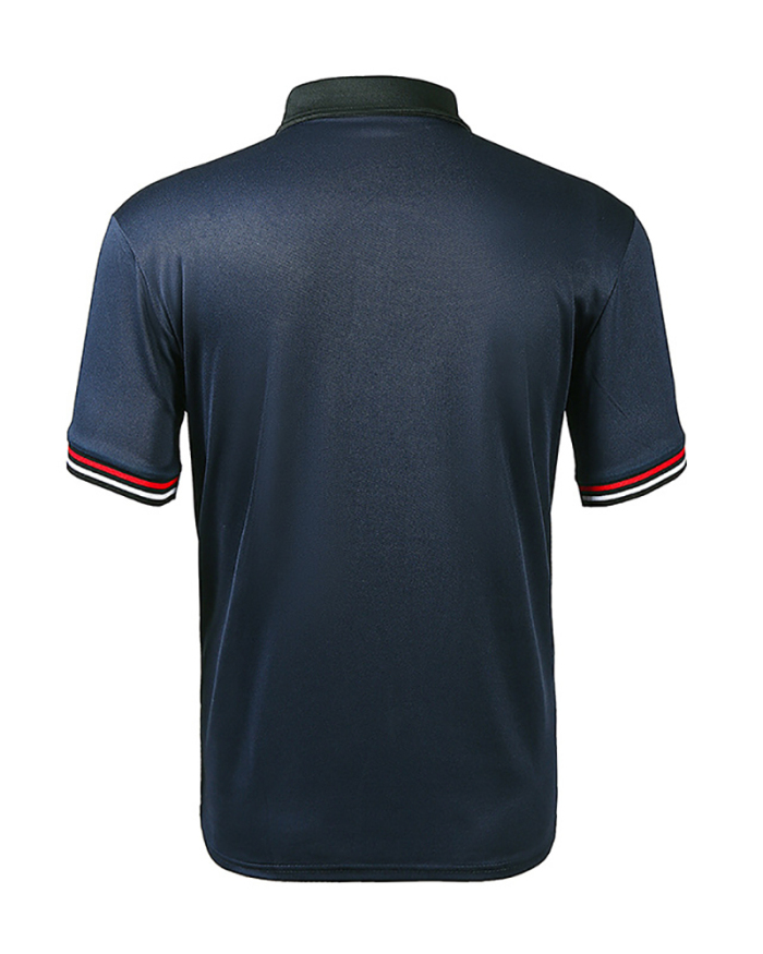 Summer Short Sleeve Business Golf Polo T-Shirt Black Blue White Navy Blue S-2XL