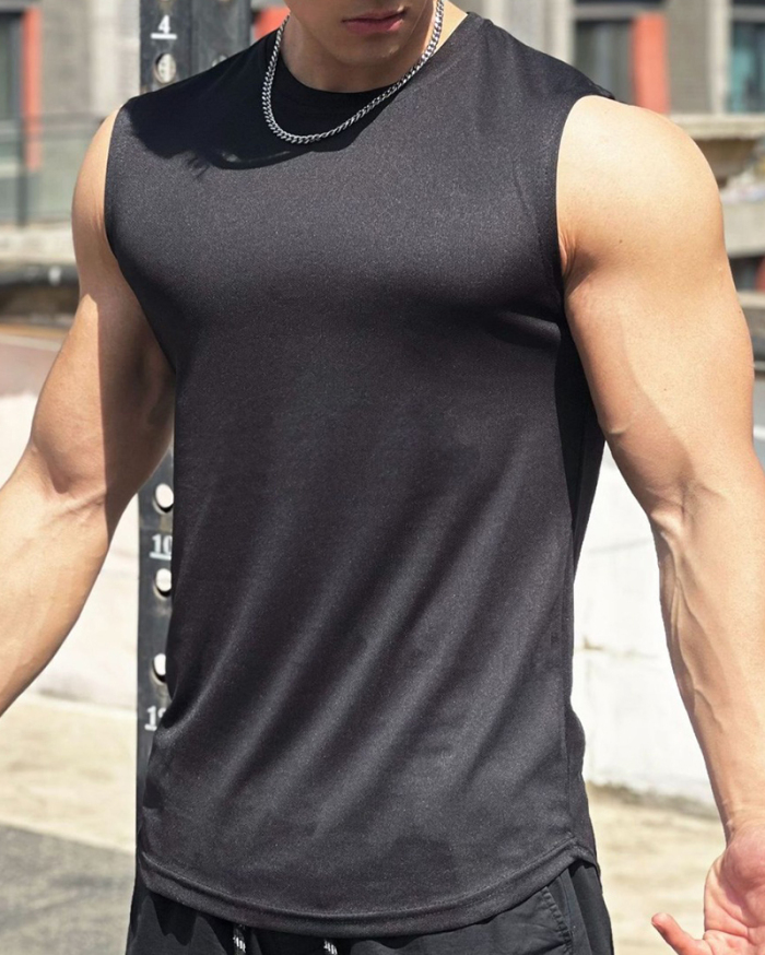 Wholesale Price Fitness New Men's Outdoor Running Vest White Black Camo M-2XL