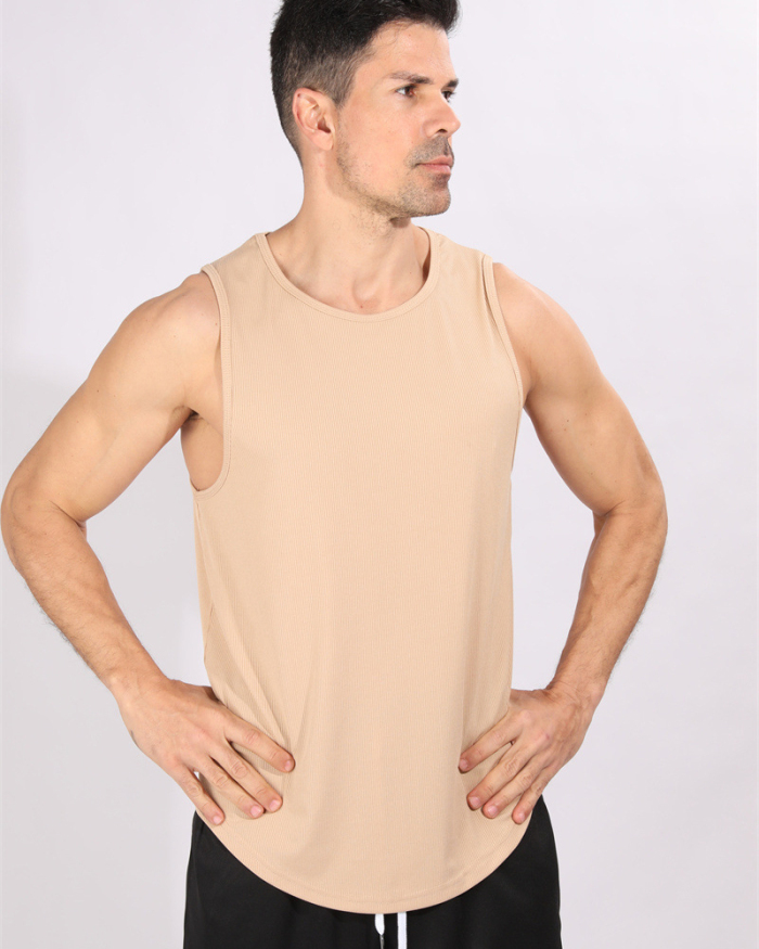 Mens Breathable Quickly Drying Running Vest S-2XL