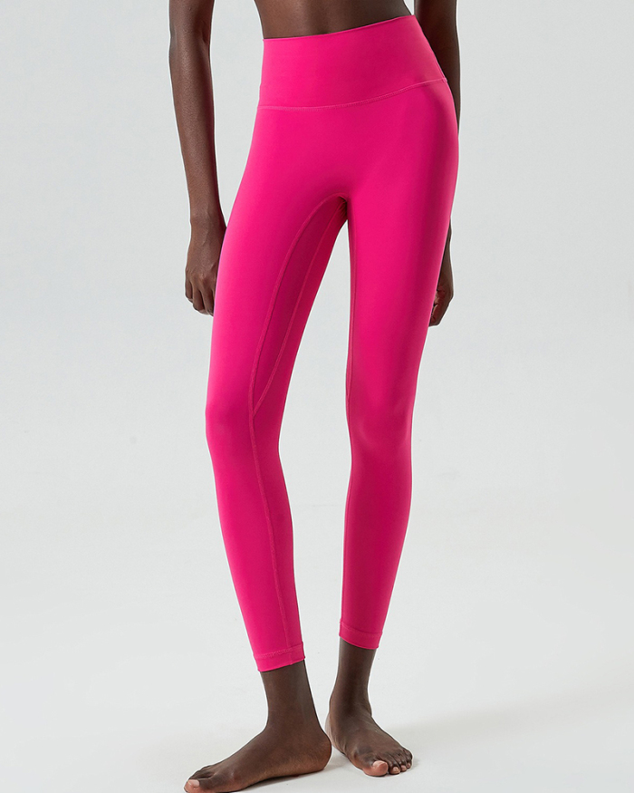Women Solid Color Slim Running Sports Leggings Pants S-XL