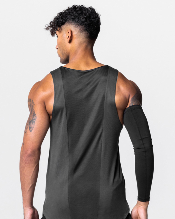 Mens Sports Casual Quick Drying Patchwork Vest S-2XL