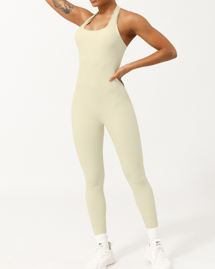 Woman Tighten Waist Yoga Jumpsuit S-XL