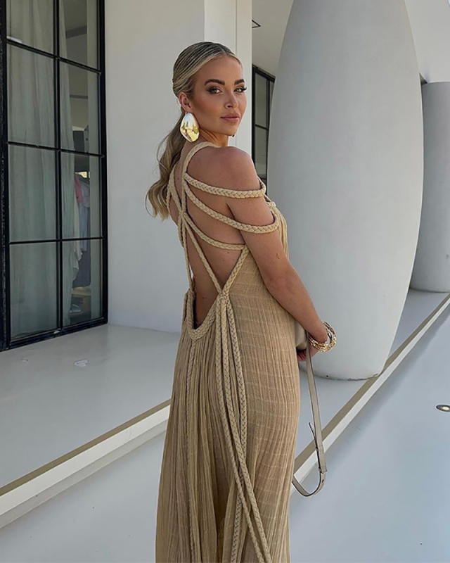 Unique Design Womem Wholesale Vacation Long Dress One size
