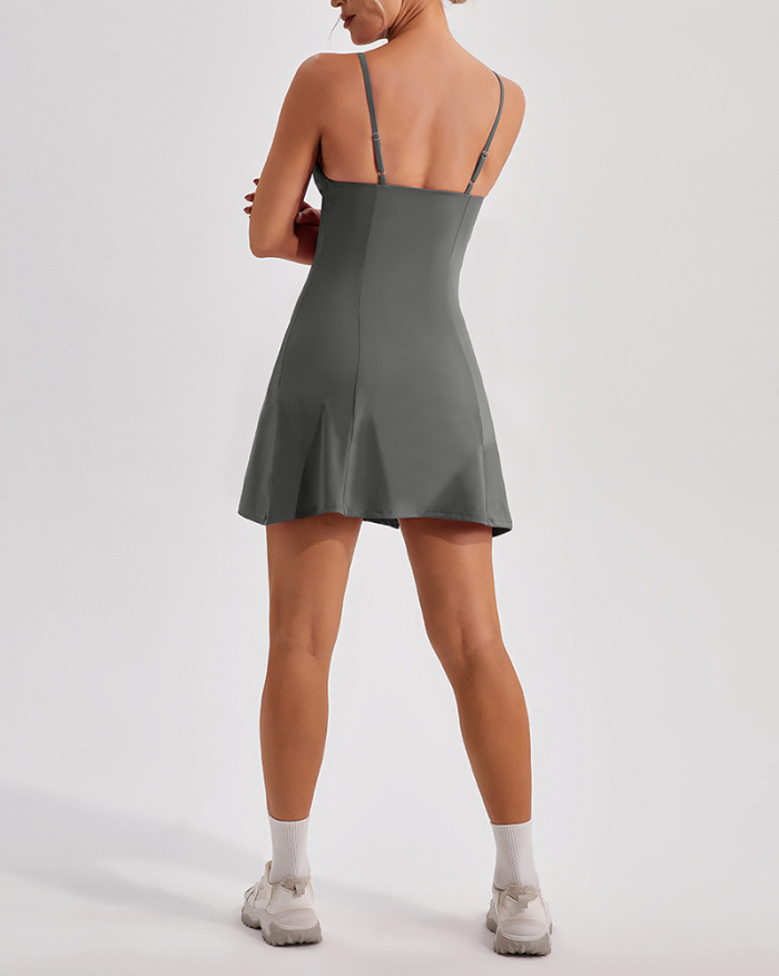 Women New Tennis Dress Breathable Casual Running Dress S-XL
