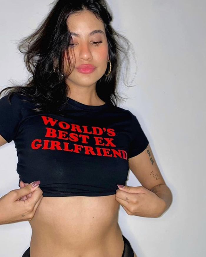 World's Best Ex Girlfriend Street Trendy Short Slim Fit Short Sleeve T-shirt