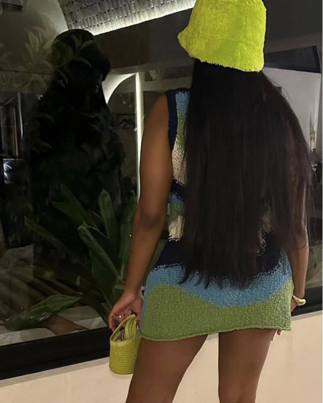 Colorblock Women Cute Girl Dress S-XL