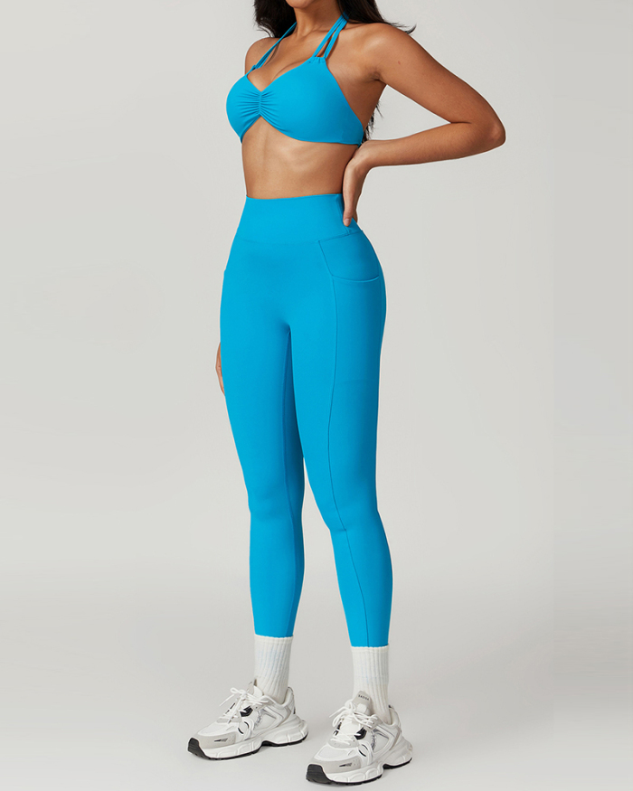 Customer Demand Durable Bra Pants Active Fashion Sports Women Two Piece Sets S-XL