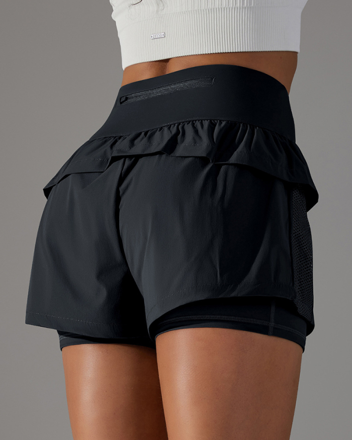 Customize Label High Waist Women Lined Pocket Running Shorts XS-XL