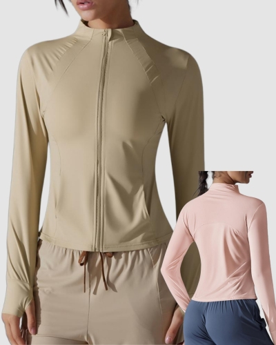 Wholesale In Bulk Stand Collar Long Sleeve UV Resistant Outdoor Sports Women's Sunscreen Jacket M-2XL