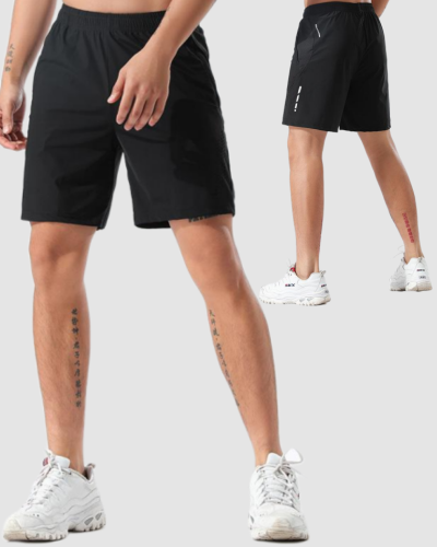 China Supplier Wholesale Running Quick Drying Men's Shorts Black M-3XL