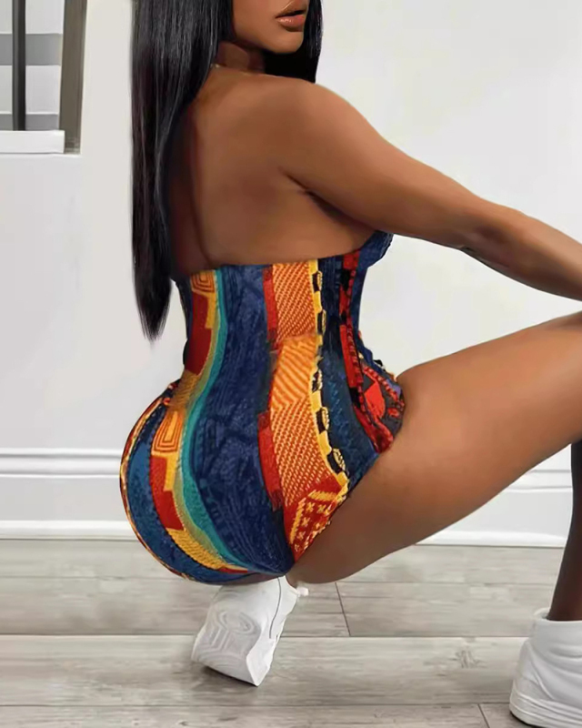 Printed Women New Sexy Romper Jumpsuit XS-XL