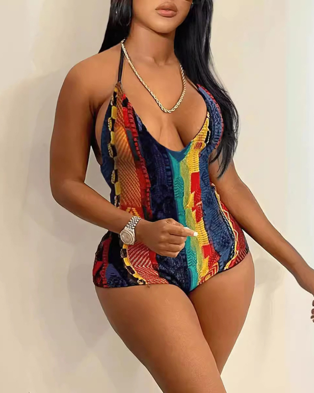 Printed Women New Sexy Romper Jumpsuit XS-XL