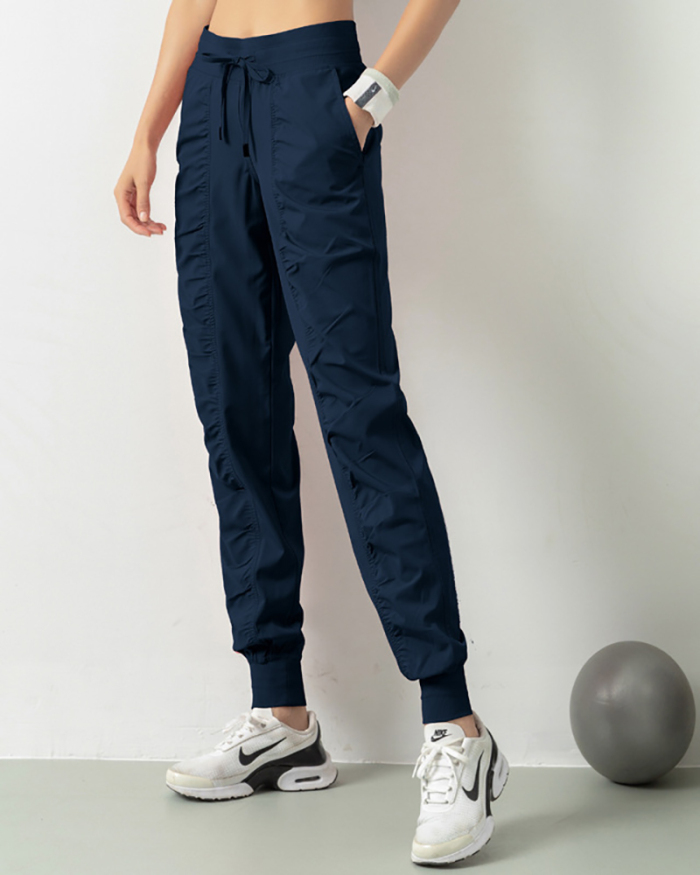 Ruched Drawstring Summer Quick Drying Wholesale Factory Price Thin Running Sports Joggers S-3XL