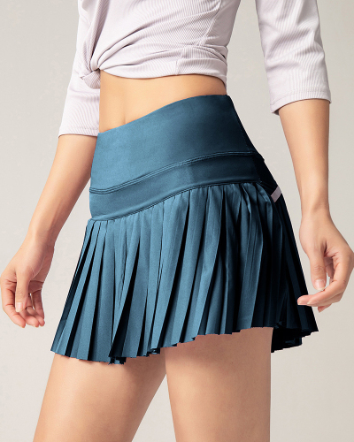 Custom Logo Lined Women High Waist Quick Drying Tennis Skirts XS-2XL