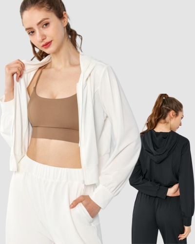 Women Slim Fit Sports Top Loose Casual Yoga Sports Yoga Coat S-XL
