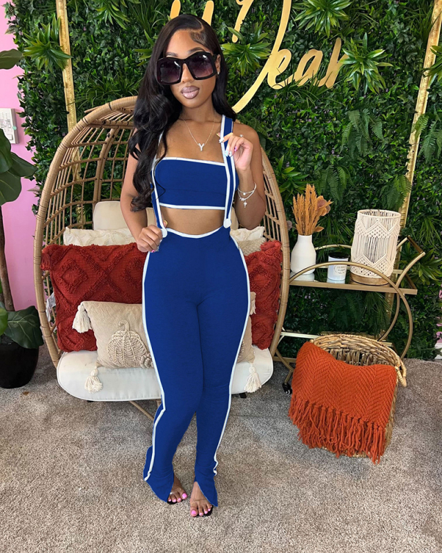 Women Hot Sale Strappy Pants Two Piece Set S-XXL