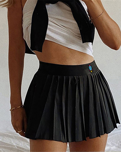 Women New Pleated Skirt S-3XL