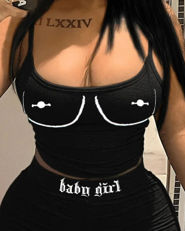 Plus Size Black Summer Two Piece Short Set XS-3XL