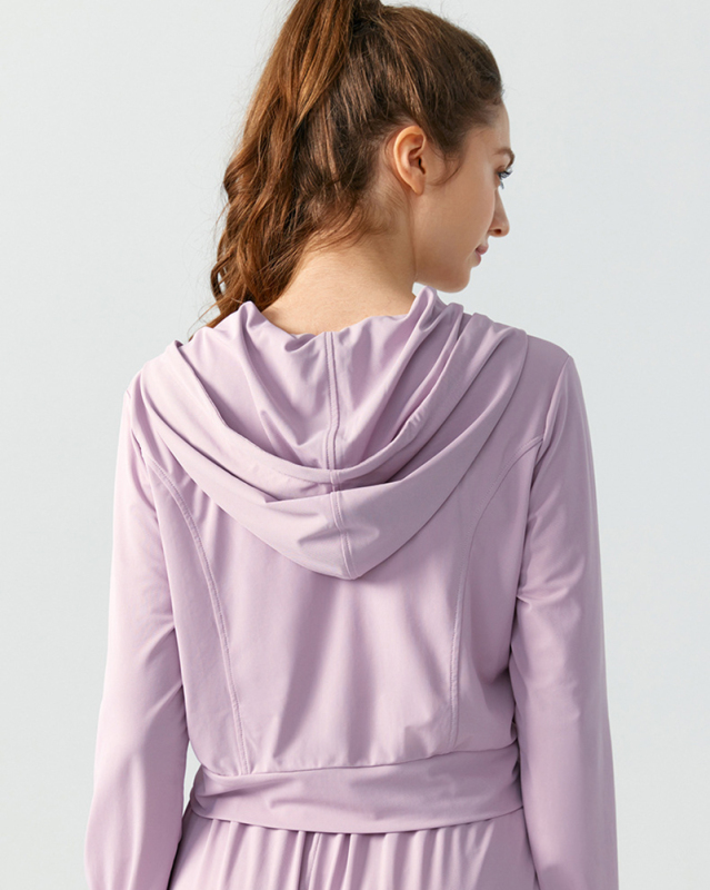 Women New Outdoor Sunscreen Running Cycling Fitness Long Sleeve Coat S-XL