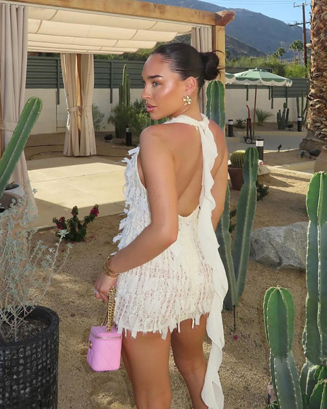 V-neck Women Sexy Short Mini Dress S-XL