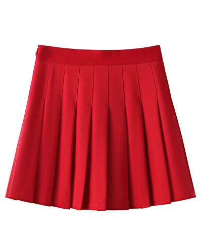 Women High Waist Pleated Skirts S-2XL