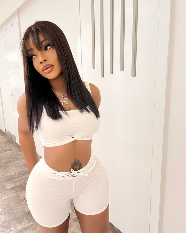 Women Solid Color Strappy Causal Vest Short Sets Two Pieces Outfit White Black Orange Pink S-2XL