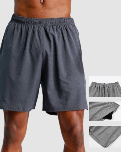 Summer Outdoor Running Quick Drying Men's Shorts Gray M-3XL