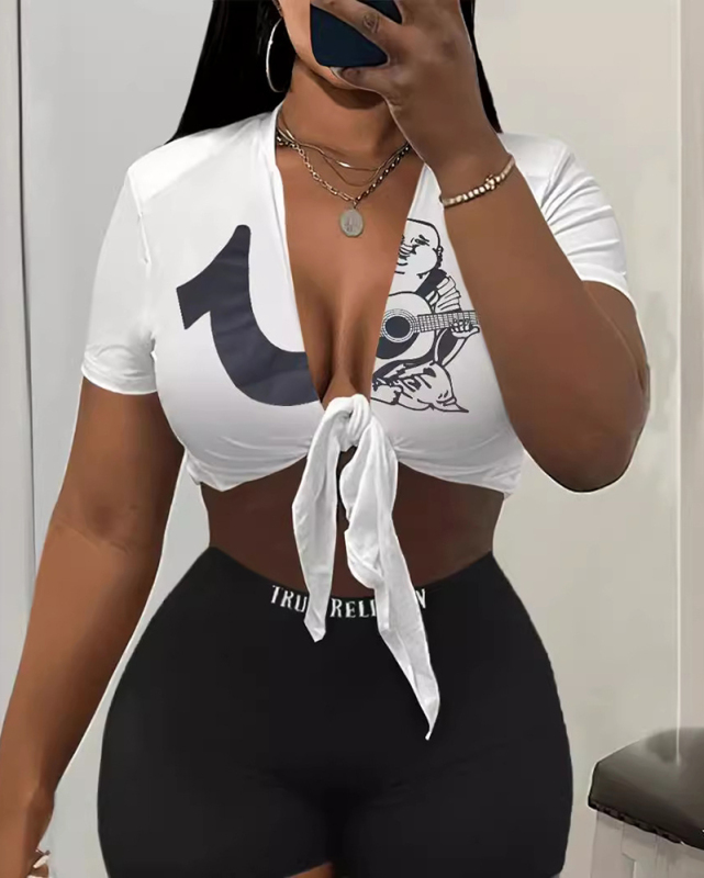 Printed Casual Two Piece Summer Set XS-3XL