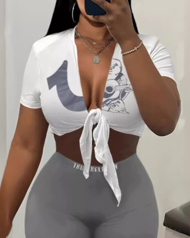 Printed Casual Two Piece Summer Set XS-3XL