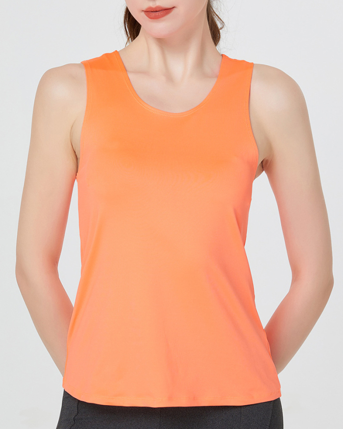 Factory Price Women Criss Cross I Back Sports Vest S-XL