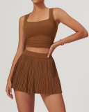 Vest Skirts Brown