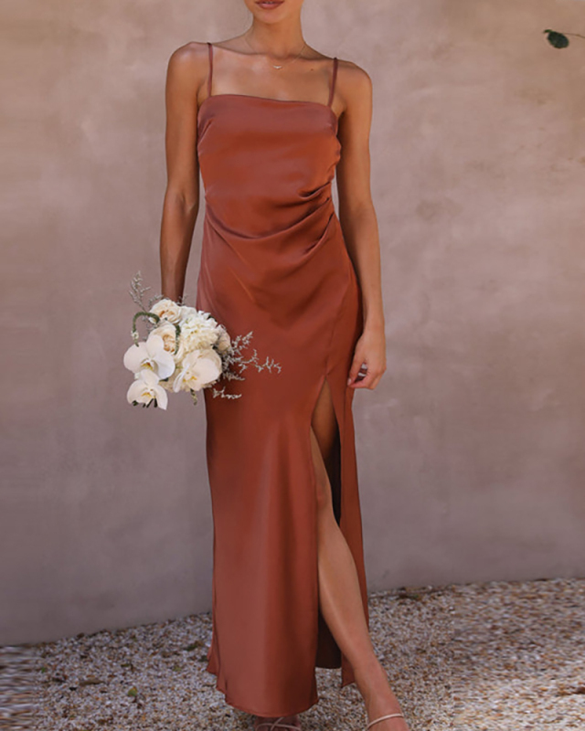 Sleeveless Vacation Women High Cut Dress S-L