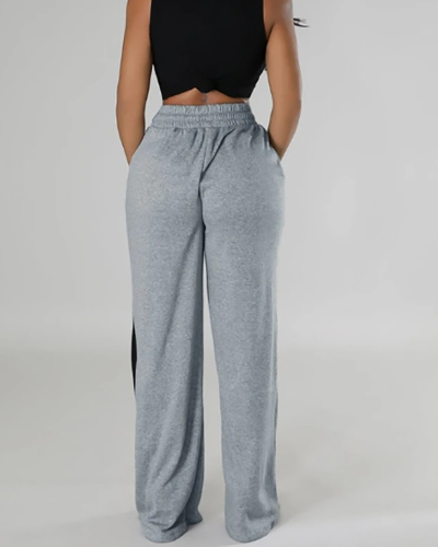 Sporty Grey Wholesale Women Leisure Pants S-XL