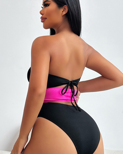 Strapless Black Wholesale New Swimsuit S-L