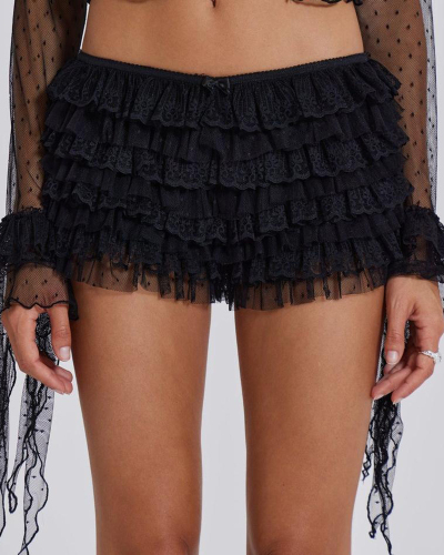 Low Waist Lace Y2K Styke Girl Shorts S-XL